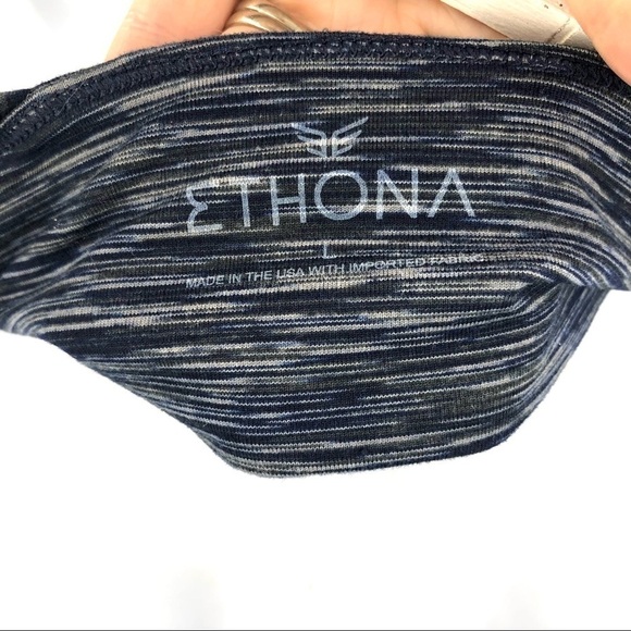NWT Ethona Strappy Sports Bra Yoga Gym Workout Blue Size Large - Picture 6 of 10